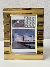 Christo Postkarte und original Stoff der Verhüllung des Reichstags 1995 Gerahmt