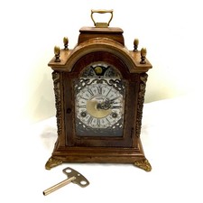 Vintage Tischuhr Kaminuhr Warmink Wuba Mondphasen Schlüssel Top RAR Sammlerstück