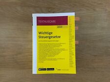 Textausgabe Wichtige Steuergesetze 2020 69.Auflage Stand: 01.01.2020