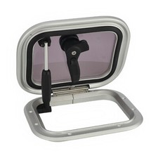 Kleine Aluminium Luke Decksluke Boot Einbauluke Bootsluke Bootsfenster          