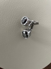 Dyrberg/Kern Ohrringe mit Swarowski Crystals - Steinfarbe Anthrazit/grau