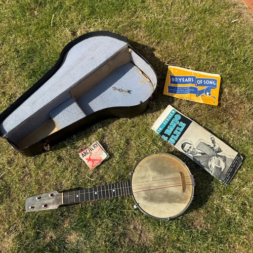 Vintage saiten banjo mit - 5,