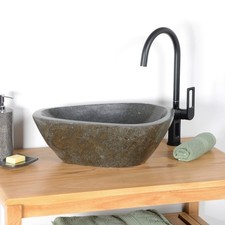 Flussstein Waschbecken 40 cm