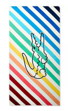 LACOSTE STRANDTUCH - FARBIG