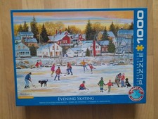 Puzzle Eurographics-Evening Skating 1000 Teile 6000-5439 Smart Cut 1A Neuwertig!
