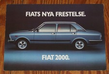 1978 Fiat 2000 Prospekt brochure n 124 126 127 128 130 131 132 500 850 Sweden