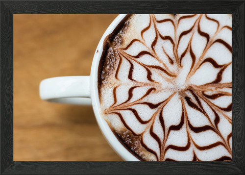 Dekorierter kaffee latte - kaffee,