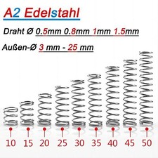 Druckfedern 0,5-1,5 mm