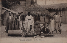 Menschenzoo, Kolonialausstellung, Grenoble, Das afrikanische Dorf, Die Balafons O