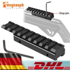 Schwalbenschwanz Adapter Prismenschiene 11mm-20mm für Picatinny Weaver Schiene