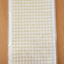 Halbperlen selbstklebend 504 Stück rund 6 mm weiß perlmutt Basteln Deko Hochzeit