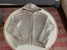 zara Strickjacke, silber l