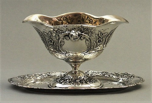 Prunk sauciere 800er - 800er, silber