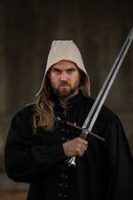 Haube in Leinenoptik Natur