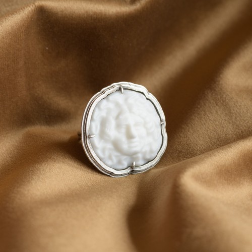 Medusa kamee ring - ring, gorgoneion