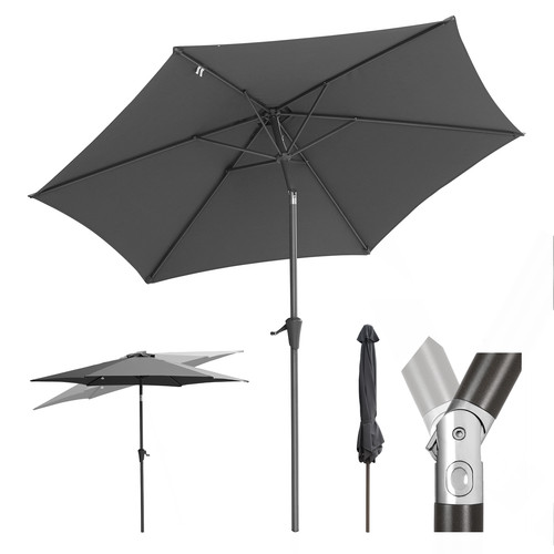 Sonnenschirm 270 creme mit - creme,