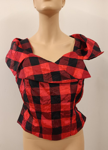 Karo corsage bustier top - corsage, gr