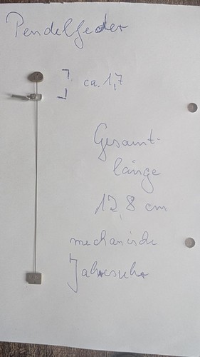 Jahresuhr pendelfeder - jahresuhr,