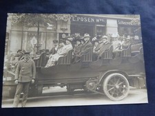 FOTO, 1910, Reisebus, Berlin, Bus, Oldtimer, Reisebüro, Freizeit, Stadtrundfahrt