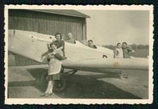Foto Flugzeug Aircraft - Klemm ? - zweisitziges Sportflugzeug um 1936