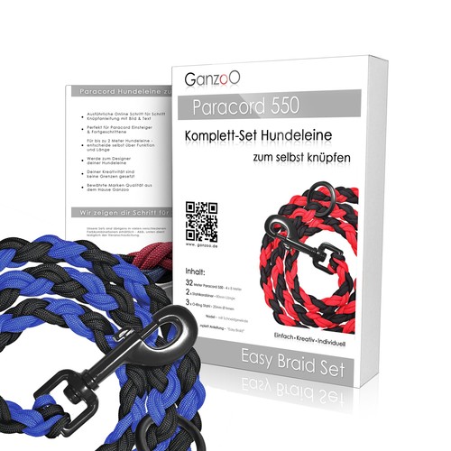 Paracord 550 hunde leine set - paracord, hunde-leine