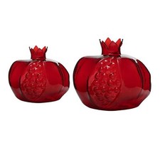 Nordische Granatapfel Glasvase