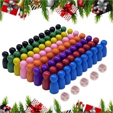 80 Halmakegel & 4 Holz-Würfel