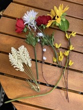 Konvolut Kunstblumen Sonnenblume Mohn Blüten florale Dekoration