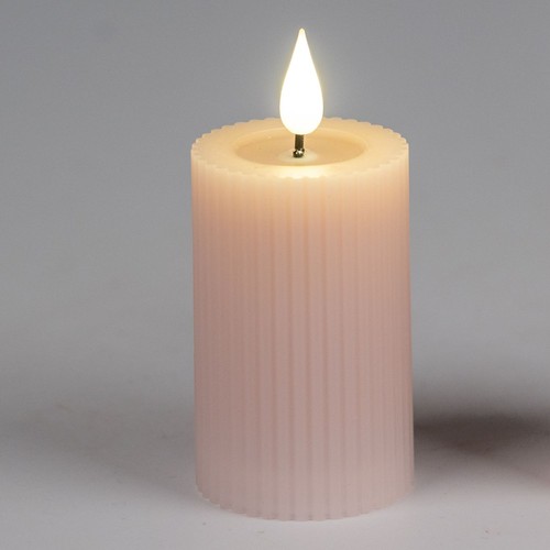 Led kerze streifen 8cm d - kerze, h.