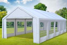 Partyzelt 4x10m Weiß PVC