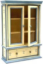 Puppenhaus Creme- Und Blauer