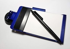 Blauer notizblock mit - notizblock,