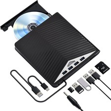 Externes Blu-Ray Laufwerk Blu-Ray Laufwerk DVD/Player Lesen/Schreiben Tragbar...