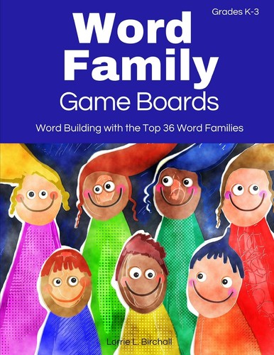 Word family game boards - family,