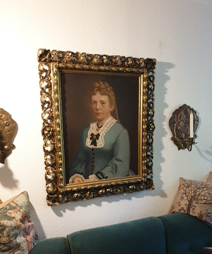 Portrait gemälde mit - -,