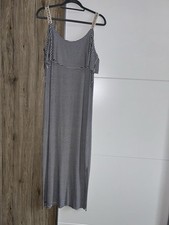 Maxikleid M Blau Weiß