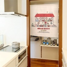 In Japan hergestellter kurzer Vorhang Hello Kitty Familie Design...