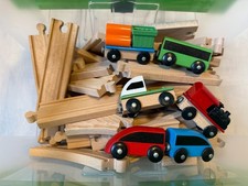 IKEA LILLABO Schienen Holz Zug