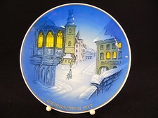 Rosenthal Weihnachtsteller 1972 Christmette Ø 22 cm von G. Küspert Handgemalt