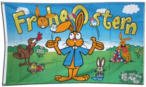 Fahne frohe ostern - ostern, 4