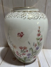 Vintage Floral Porcelain Vase
