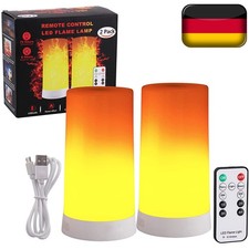 2x LED Licht Fackel Feuer