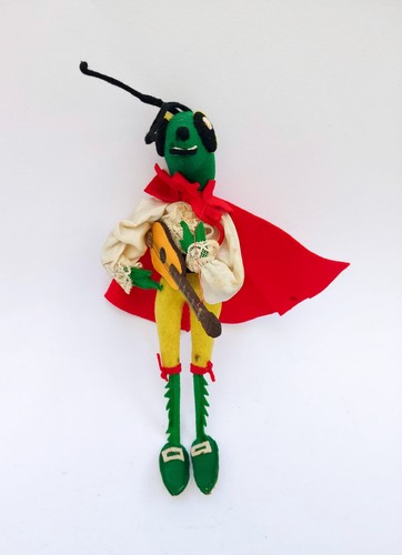 Vintage stoffpuppe leinen - ♥,