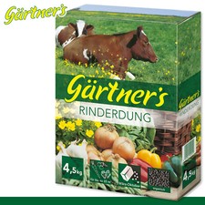 Gärtner’s 4,5 kg Rinderdung Bio Langzeitwirkung Nährstoffe Wachstum Pflege