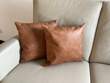 2 Sofakissen 40x40cm antik