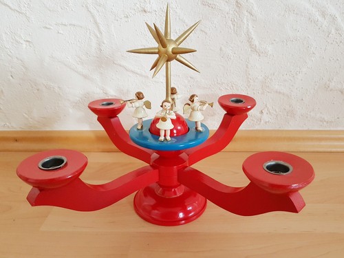 Alter roter adventsleuchter - roter,