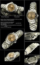 Revue Thommen STREAM LINE Herrenuhr Edelstahl Swiss made 38mm Zifferblatt kupfer