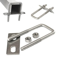 U-Bügel M8 M6 + Gegenplatte