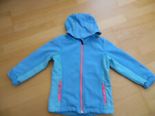 türkise Softshelljacke mit Kapuze, Jako-o, Größe 104/110