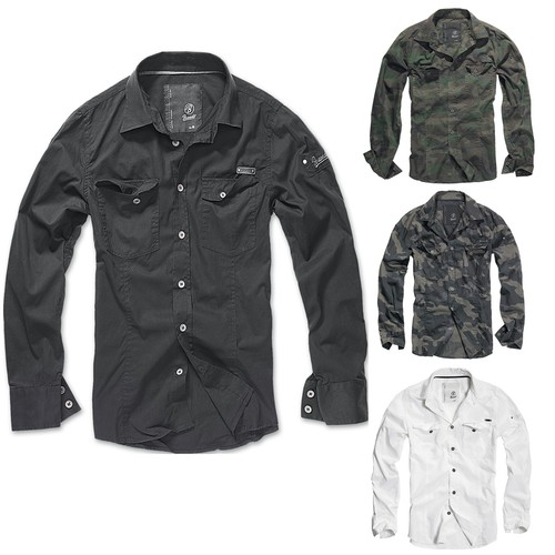 Brandit slimfit shirt hemd - -,